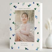 "Disney's Mickey Confetti" - Holiday Cards in Ice by Ellen Schlegelmilch - Folded Card