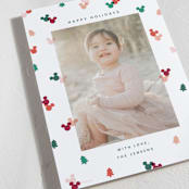 "Disney's Mickey Confetti" - Holiday Cards in Cherry by Ellen Schlegelmilch - Detail