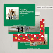 "Disney's Mickey & Minnie Gift Box" - Holiday Cards in Wreath by Becky Nimoy - Back of Card Options