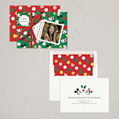 "Disney's Mickey & Minnie Gift Box" - Holiday Cards in Wreath by Becky Nimoy - Assembled