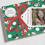 "Disney's Mickey & Minnie Gift Box" - Holiday Cards in Wreath by Becky Nimoy - Detail