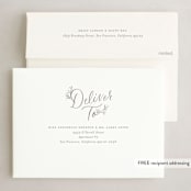 "Merrily Ever After" - Holiday Cards in Snow by Jackie Crawford - FREE Recipient Addressing