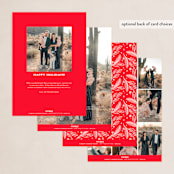 "Very Merry Christmas To You" - Holiday Cards in Cranberry by Kristen Smith - Back of Card Options