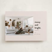 "Messy & Bright" - Holiday Cards in Blush by Iveta Angelova - Front