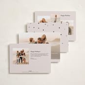 "Messy & Bright" - Holiday Cards in Blush by Iveta Angelova - Back of Card Options