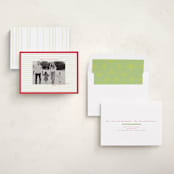 "Framed in Stripes" - Holiday Cards in Holly by Poised Avenue - Assembled