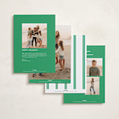 "Poplin" - Holiday Cards in Garland by Megan Davis - Back of Card Options