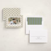 "Block Print Holiday" - Holiday Cards in Evergreen Berry by Chelsea Petaja - Assembled