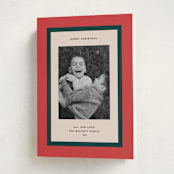"Classic Wrap" - Holiday Cards in Candied Apple by Annie Clark - Folded Card