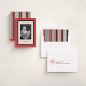 "Classic Wrap" - Holiday Cards in Candied Apple by Annie Clark - Assembled