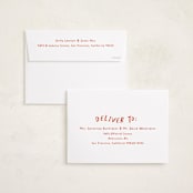 "Happy Chaos" - Holiday Cards in Crimson by Vera Lim - FREE Recipient Addressing