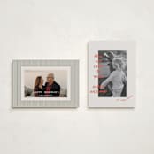 "Happy Chaos" - Holiday Cards in Crimson by Vera Lim - Photo Orientation Options