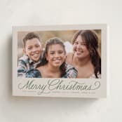 "Classically" - Holiday Cards in Fir by Everett Paper Goods - Folded Card