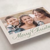 "Classically" - Holiday Cards in Fir by Everett Paper Goods - Detail