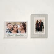 "Classically" - Holiday Cards in Fir by Everett Paper Goods - Photo Orientation Options