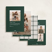 "refined bliss" - Holiday Cards in Evergreen by Carolyn Nicks - Back of Card Options