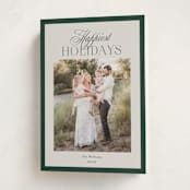 "refined bliss" - Holiday Cards in Evergreen by Carolyn Nicks - Folded Card