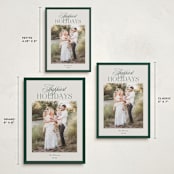 "refined bliss" - Holiday Cards in Evergreen by Carolyn Nicks - Formats Available