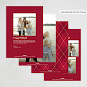 "Joyeux Noel" - Holiday Cards in Pomegranate by Benita Crandall - Back of Card Options