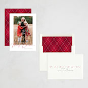 "Joyeux Noel" - Holiday Cards in Pomegranate by Benita Crandall - Assembled