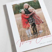 "Joyeux Noel" - Holiday Cards in Pomegranate by Benita Crandall - Detail