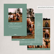 "Weathered Wishes" - Holiday Cards in Evergreen by Ally Madison - Back of Card Options