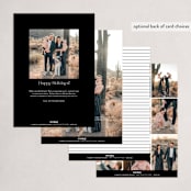 "Romantic" - Holiday Cards in Ink by Olivia Goree - Back of Card Options
