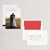 "Romantic" - Holiday Cards in Ink by Olivia Goree - Assembled