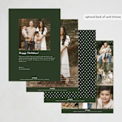 "adorned" - Holiday Cards in Evergreen by Jessica Williams - Back of Card Options