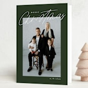 "adorned" - Holiday Cards in Evergreen by Jessica Williams - Folded Card