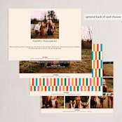 "Joyful Split" - Holiday Cards in Cookie Dough by Jessica Corliss - Back of Card Options