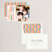 "Joyful Split" - Holiday Cards in Cookie Dough by Jessica Corliss - Assembled