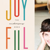 "Joyful Split" - Holiday Cards in Cookie Dough by Jessica Corliss - Detail