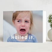 "Nailed It" - Holiday Cards in Snow by Jackie Crawford - Folded Card