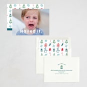 "Nailed It" - Holiday Cards in Snow by Jackie Crawford - Assembled