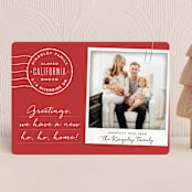"Ho Ho Home" - Holiday Cards in Holly by Leah Bisch - Front