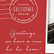 "Ho Ho Home" - Holiday Cards in Holly by Leah Bisch - Detail
