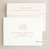 "Ho Ho Home" - Holiday Cards in Holly by Leah Bisch - FREE Recipient Addressing