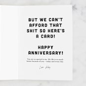 "Again and Again..." - Single Greeting Cards in Ink by Up Up Creative - Customizable Interior Example