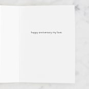 "Overlapping Love" - Single Greeting Cards in Blush by Betsy Siber - Interior