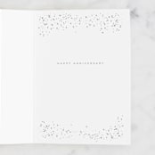 "Happy 25th Anniversary!" - Single Greeting Cards in Cloud by Kristie Kern - Interior