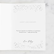 "Happy 25th Anniversary!" - Single Greeting Cards in Cloud by Kristie Kern - Customizable Interior Example