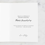 "To the Love of My Life" - Single Greeting Cards in Gold by Jen Banks - Customizable Interior Example