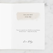 "Grow Together" - Single Greeting Cards in Natural by Robert and Stella - Customizable Interior Example