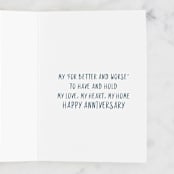 "Travel Together" - Single Greeting Cards in Aquamarine by Zani van Zyl - Interior