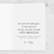 "Travel Together" - Single Greeting Cards in Aquamarine by Zani van Zyl - Customizable Interior Example