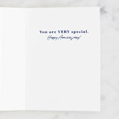 "Shenanigans" - Single Greeting Cards in Navy by Kacey Kendrick Wagner - Interior