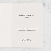 "Couple's Therapy" - Single Greeting Cards in Peach by Chelsea Petaja - Customizable Interior Example