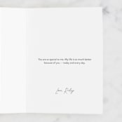 "Circling The Sun With You" - Single Greeting Cards in Sun by Emily J. Davis - Customizable Interior Example