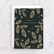 "Evergrowing Love" - Single Greeting Cards in Evergreen by Roopali - Front